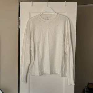 JCrew size XL cream Lightweight Knit Sweater